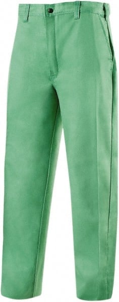 Work Pants: Flame-Resistant & Flame Retardant, Universal, Cotton, Green, 36