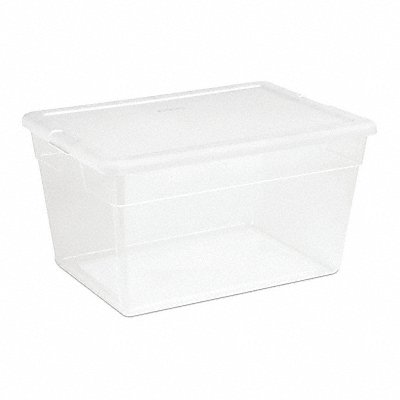 Storage Tote Clear/White Polypropylene MPN:16598008