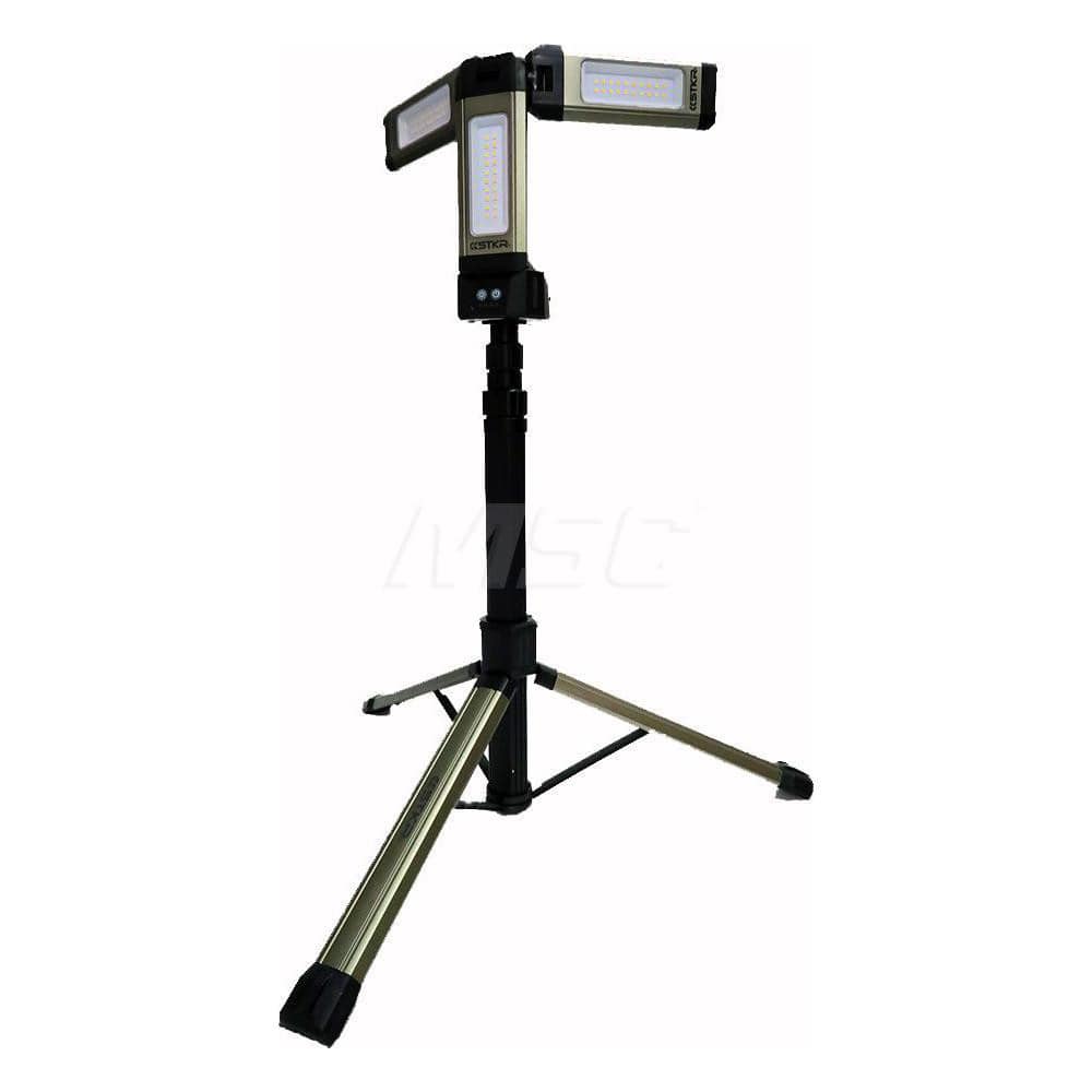 Task Light: LED, Ball Joint & Gooseneck Arm, Base, Black MPN:12681