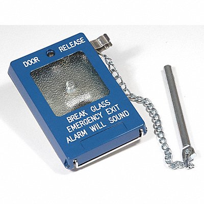 Emergency Alarm Switch Key-To-Reset Blue MPN:AXS EMERGENCY OVERIDE SWITCH