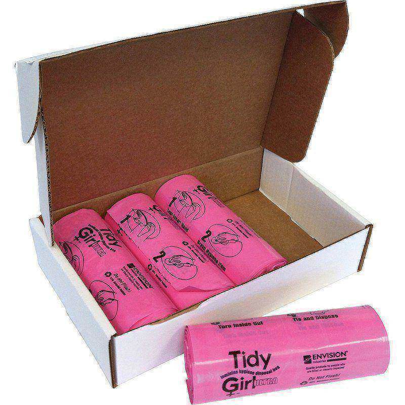 Stout Tidy Girl Feminine Hygiene Disposal Bags, Pink, Pack Of 600 (Min Order Qty 2) MPN:TGUF