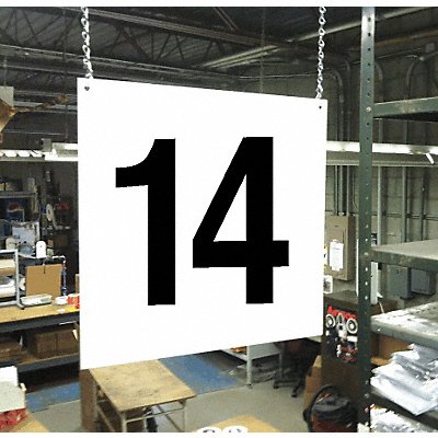 Hanging Aisle Sign Legend 14 MPN:HPS-FS1212-14