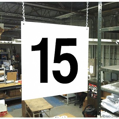 Hanging Aisle Sign Legend 15 MPN:HPS-FS1212-15