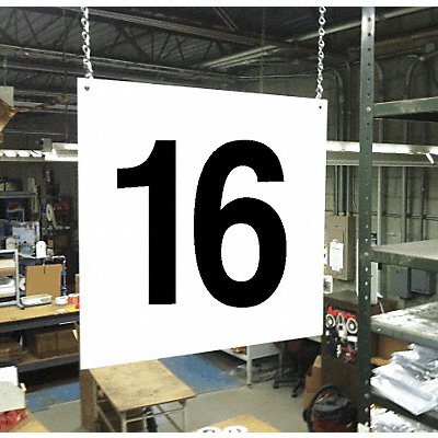 Hanging Aisle Sign Legend 16 MPN:HPS-FS1212-16