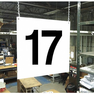 Hanging Aisle Sign Legend 17 MPN:HPS-FS1212-17