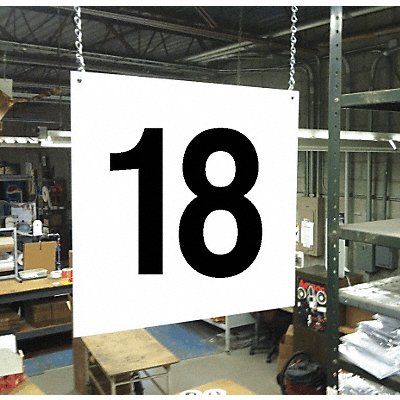 Hanging Aisle Sign Legend 18 MPN:HPS-FS1212-18