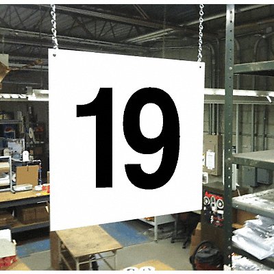 Hanging Aisle Sign Legend 19 MPN:HPS-FS1212-19