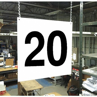 Hanging Aisle Sign Legend 20 MPN:HPS-FS1212-20