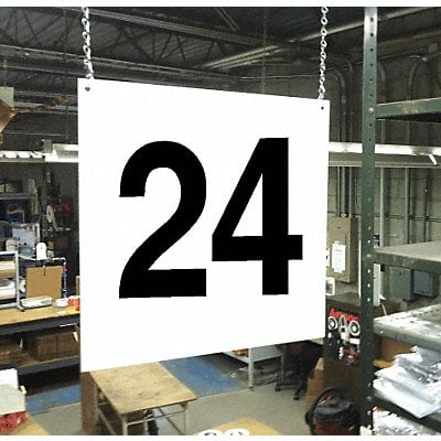 Hanging Aisle Sign Legend 24 MPN:HPS-FS1212-24