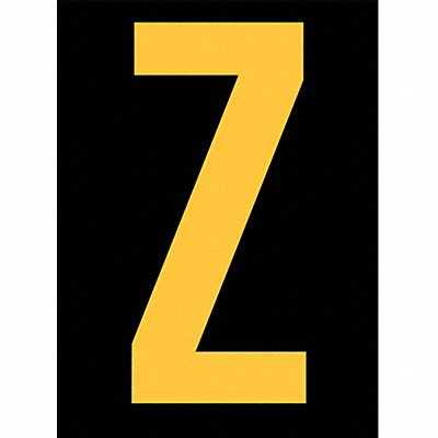 Reflective Letter Label Z 2-1/2in H PK25 MPN:RUM200-Z-YB