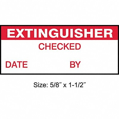 Inspection Label ENG Maintenance PK350 MPN:TC-10905