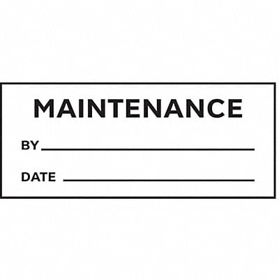 Inspection Label ENG Maintenance PK350 MPN:TC-10911