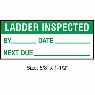 Inspection Label ENG Maintenance PK350 MPN:TC-22131