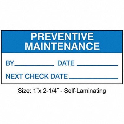 Inspection Label ENG Maintenance PK225 MPN:TCSL3-39528