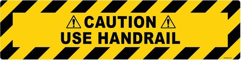 Anti-Slip Floor Sign 6 inx24 in Vinyl MPN:FS-624-618