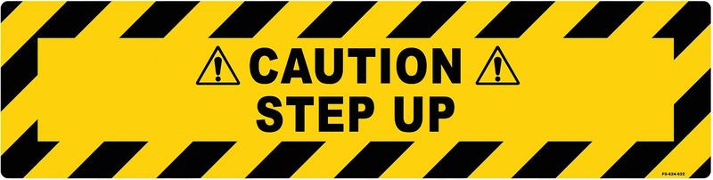 Anti-Slip Floor Sign 6 inx24 in Vinyl MPN:FS-624-622