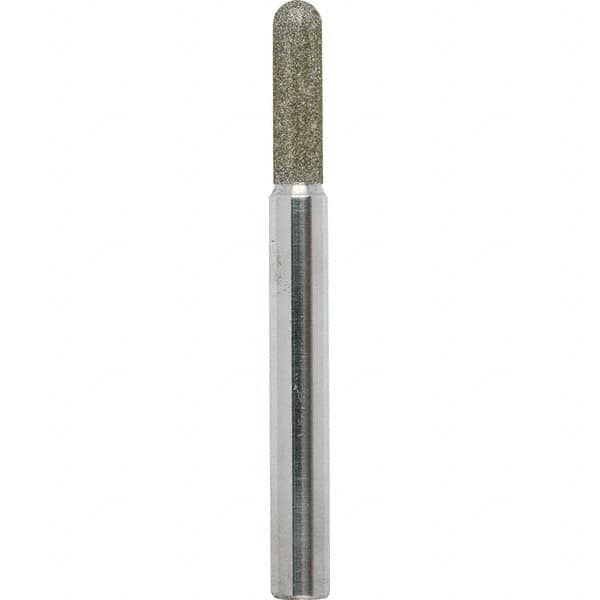 Grinding Pins, Head Shape: Ball Nose , Abrasive Material: Diamond , Grade: Extra Coarse , Grit: 40 , Head Length: 0.75in  MPN:PCRI1/4-01D#40