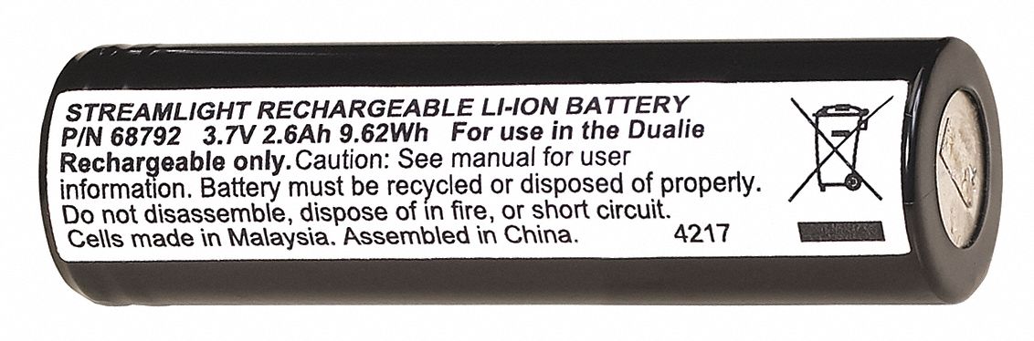 Rechrg Batt Pack Lith-Ion 2600mAh Strmlt MPN:68792