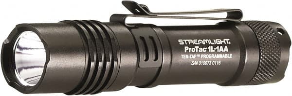 Handheld Flashlight: LED, 14 hr Max Run Time, AA & CR123A Battery MPN:88061