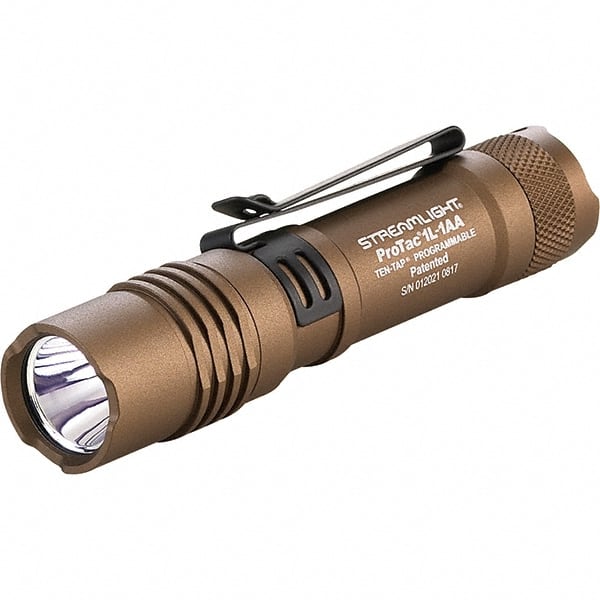 Handheld Flashlight: LED, 14 hr Max Run Time, AA & CR123A Battery MPN:88073