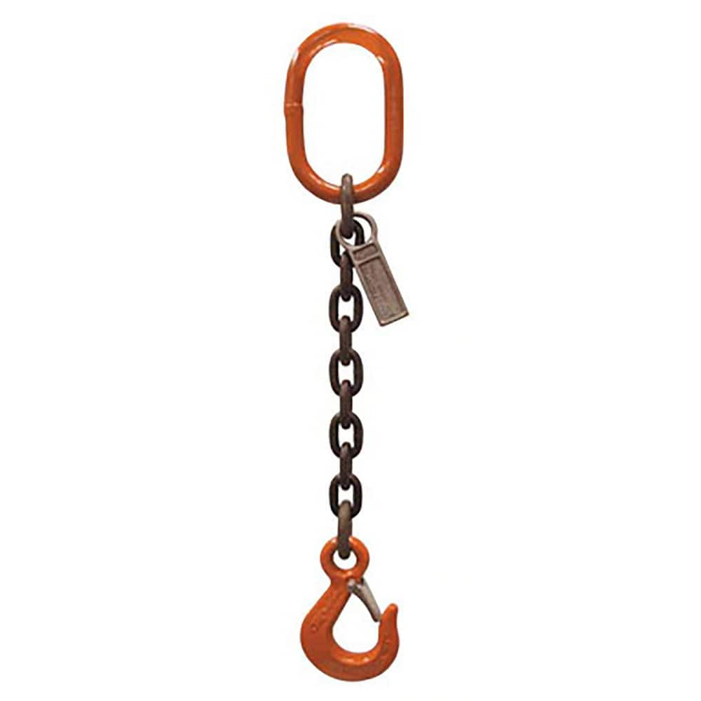 Chain Sling: 4' Long, 8,800 lb Vertical, Steel MPN:CM1204G10SOS