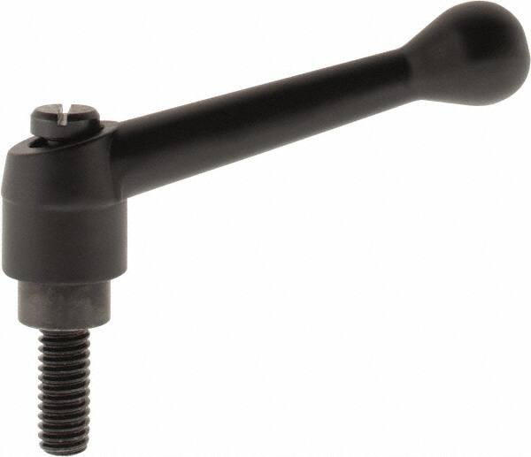 B-Threaded Adjustable Clamping Handle: 5/16-18 Thread, 17/32