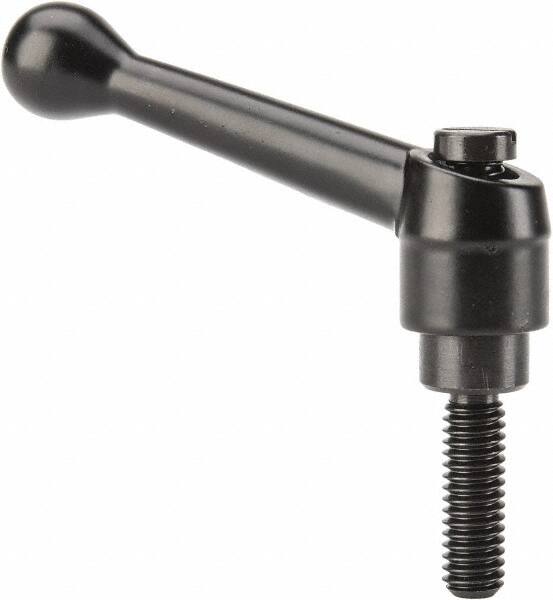 B-Threaded Adjustable Clamping Handle: 5/16-18 Thread, 17/32