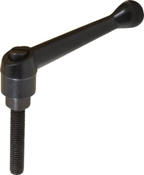 B-Threaded Adjustable Clamping Handle: 3/8-16 Thread, 5/8