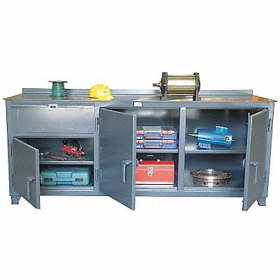 Cabinet Workbench Steel 84 W 30 D MPN:73-WB-303-1DB