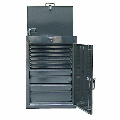 Storage Cab 40 x28 x20 DkGry 10Drwrs MPN:2.43-4LT-200-10DB