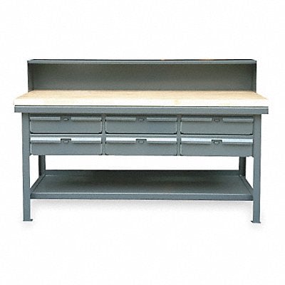 Workbench Butcher Block 60 W 36 D MPN:T6036-RS-6DB-MT