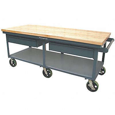 Workbench Butcher Block 84 W 36 D MPN:T8436-2DB-CA-MT