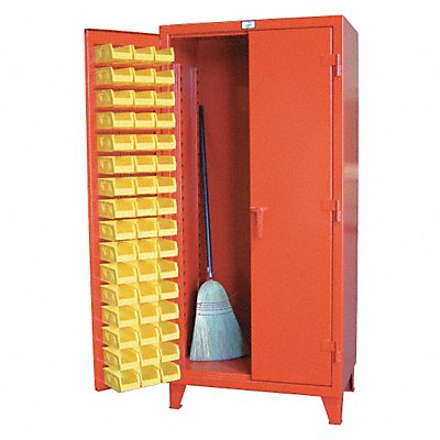 Bin Cabinet 78 x36 x24 DrkGry 94YlwBns MPN:36-BS-240