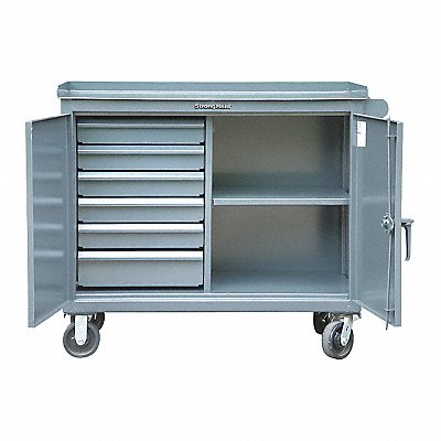 Rolling Tool Cabinet Gray Ind Prem Duty MPN:4-TC-241-6/5DB