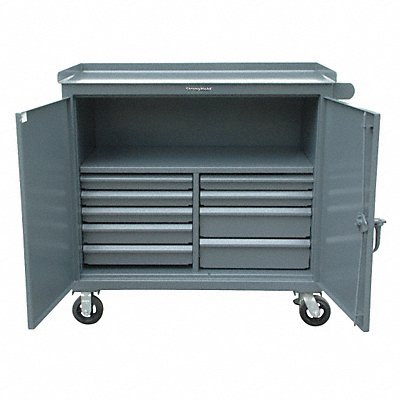 Rolling Tool Cabinet Gray Ind Prem Duty MPN:4.4-TC-241-9/5DB