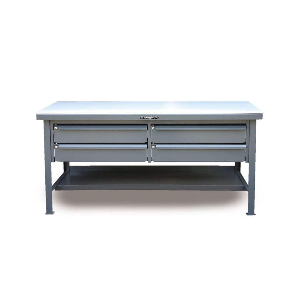 Stationary Work Benches, Tables, Table Type: Work Table, Bench Style: Extreme-Duty Workstation, Edge Type: Straight, Leg Style: Fixed, Depth (Inch): 30 MPN:K-9856