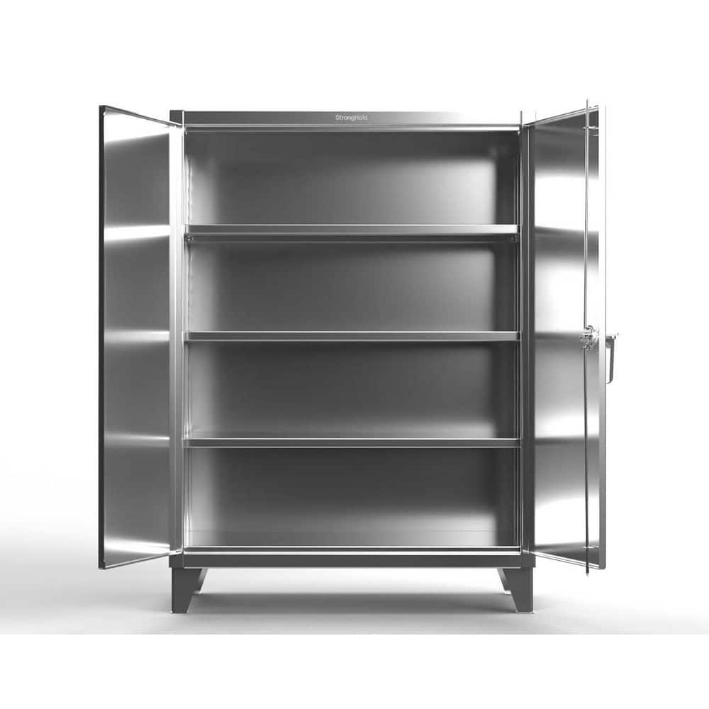 Storage Cabinets, Cabinet Type: Extreme Duty , Cabinet Material: Stainless Steel , Width (Inch): 36in , Depth (Inch): 24in , Cabinet Door Style: Solid  MPN:35-243SS