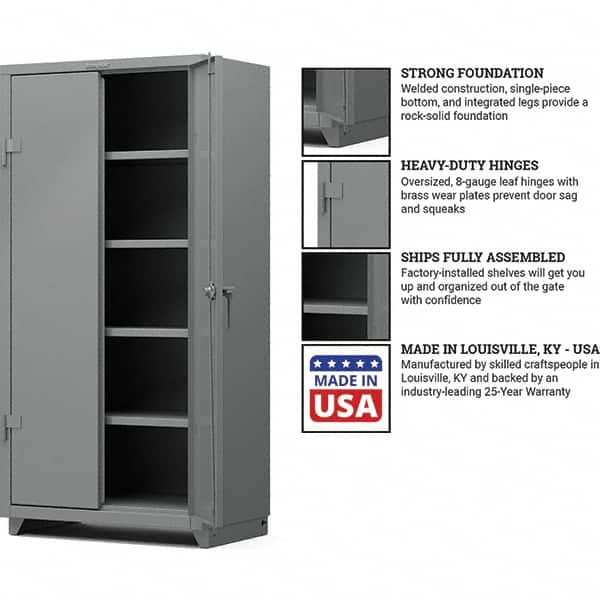 Locking Steel Storage Cabinet: 36