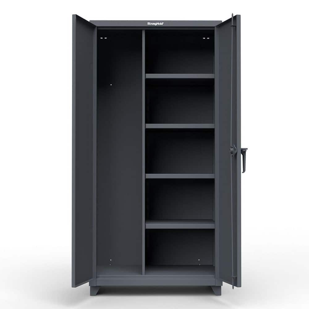 Storage Cabinets, Cabinet Type: Heavy-Duty Janitorial , Cabinet Material: Steel , Width (Inch): 36in , Depth (Inch): 24in , Cabinet Door Style: Solid  MPN:36-BC-244-L