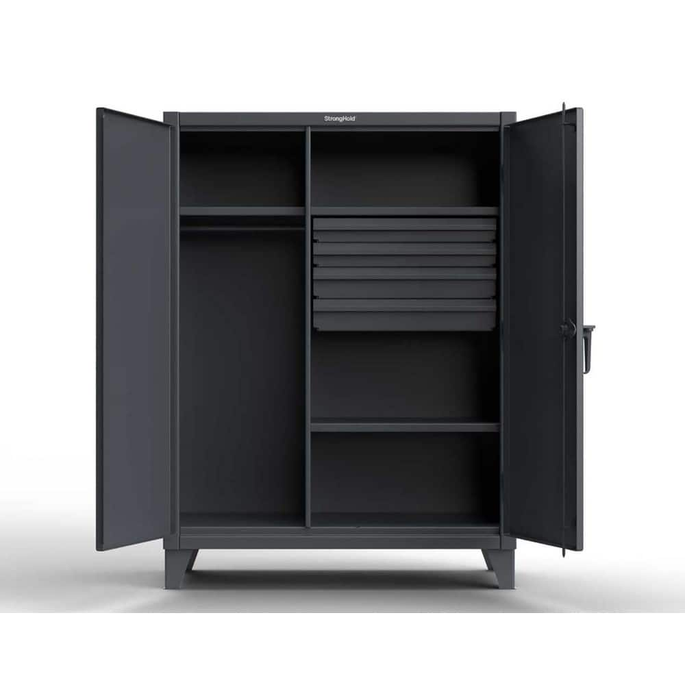 Storage Cabinets, Cabinet Type: Wardrobe , Cabinet Material: Steel , Width (Inch): 36in , Depth (Inch): 24in , Cabinet Door Style: Solid  MPN:36-W-244-4DB