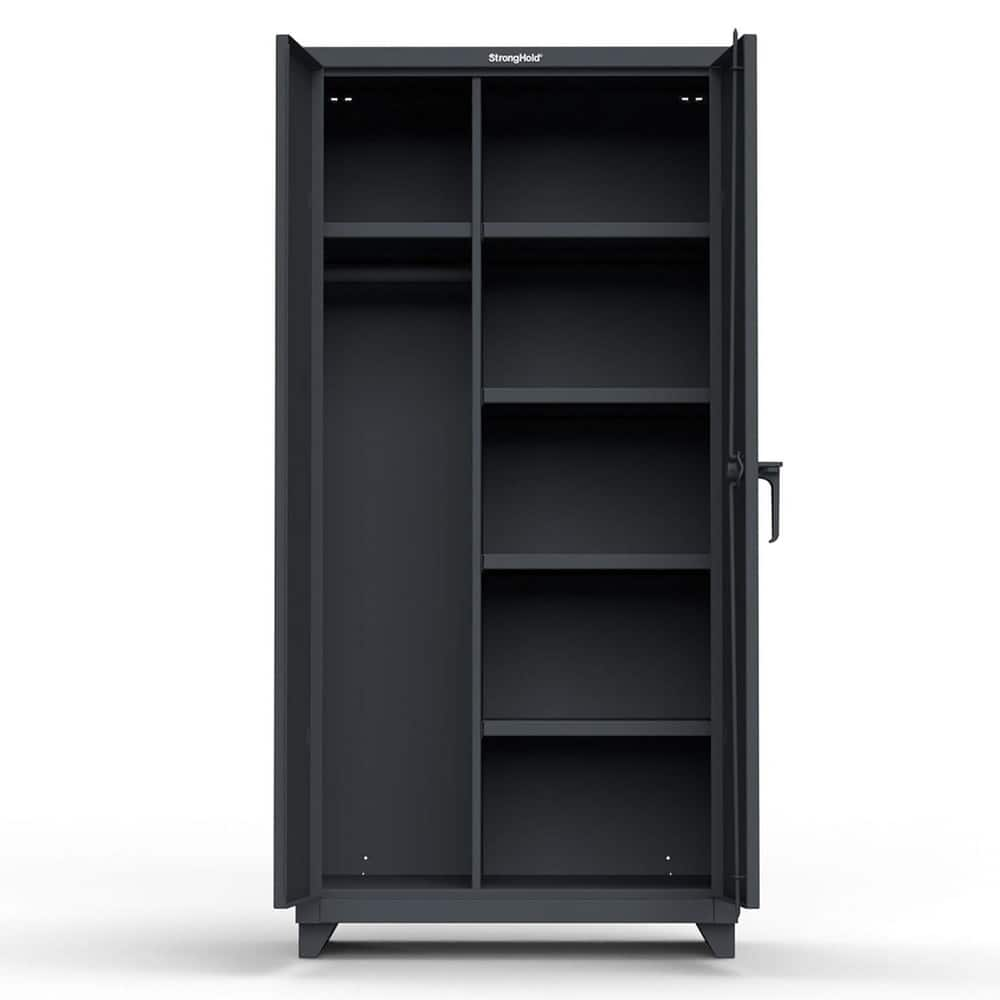 Storage Cabinets, Cabinet Type: Wardrobe , Cabinet Material: Steel , Width (Inch): 36in , Depth (Inch): 24in , Cabinet Door Style: Solid  MPN:36-W-245-L