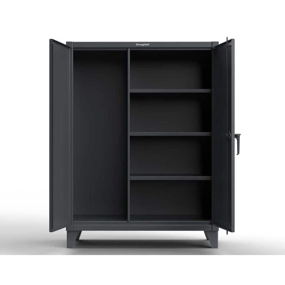 Storage Cabinets, Cabinet Type: Heavy-Duty Janitorial , Cabinet Material: Steel , Width (Inch): 48in , Depth (Inch): 24in , Cabinet Door Style: Solid  MPN:45-BC-243