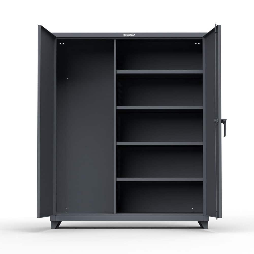 Storage Cabinets, Cabinet Type: Heavy-Duty Janitorial , Cabinet Material: Steel , Width (Inch): 60in , Depth (Inch): 24in , Cabinet Door Style: Solid  MPN:56-BC-244-L