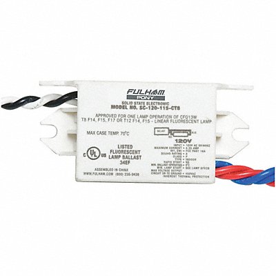 RS Ballast 120V 1-Lamp F14/15/17 MPN:SC-120-115-CT8