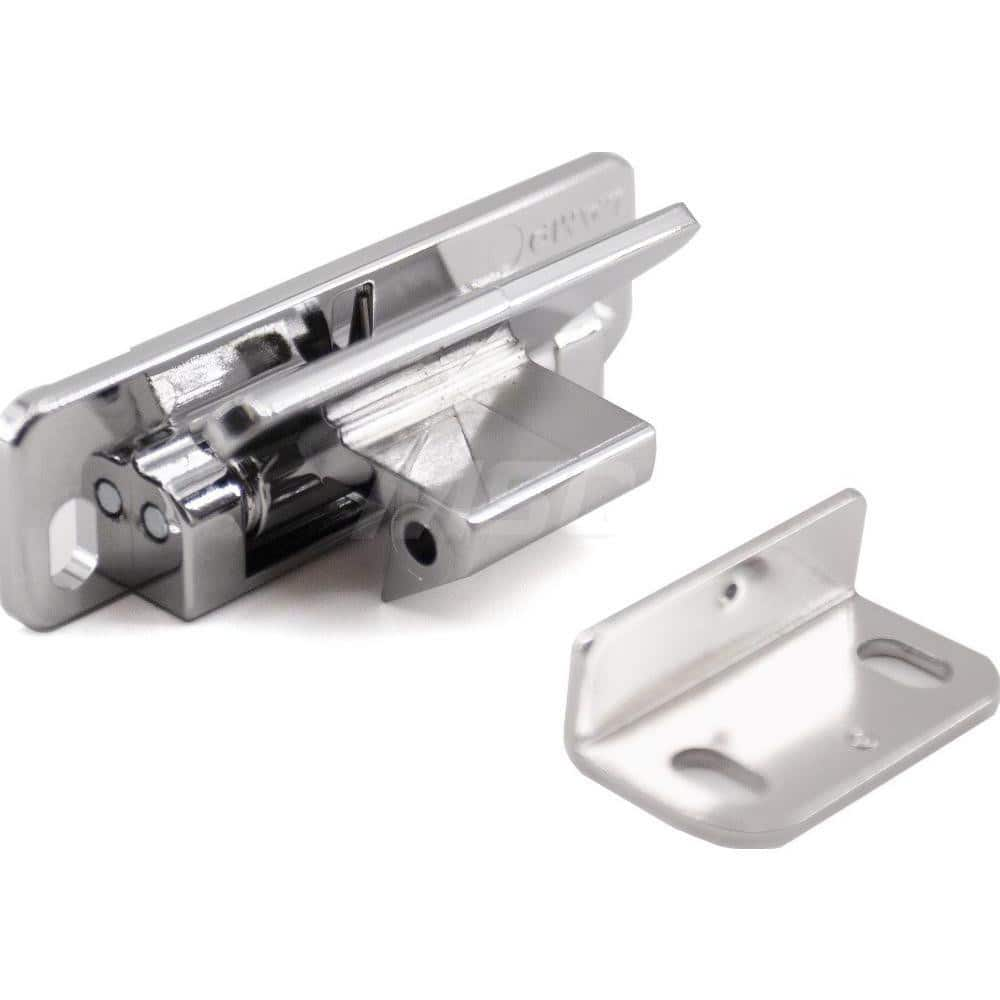 Lever Door Latch: 22 mm OAW, 24.5 mm OAH, Polyamide, Chrome-Plated MPN:LL-66/CR