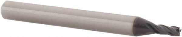 Square End Mill: 0.0787'' Dia, 0.1575'' LOC, 4 Flutes, Solid Carbide MPN:4UJF216