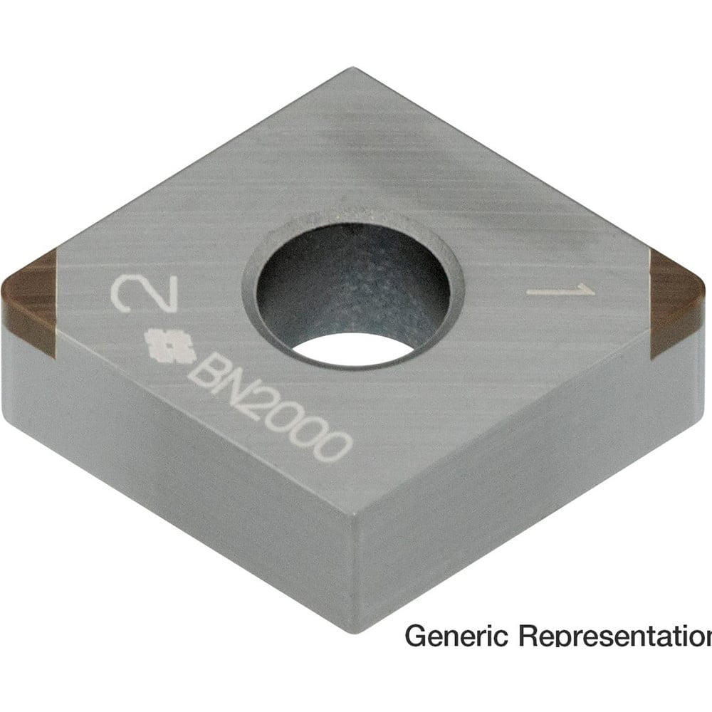 Turning Inserts, Insert Style: CNGA , Insert Size Code: 432 , Insert Shape: Diamond , Corner Radius (mm): 0.80 , Insert Material: Cubic Boron Nitride (CBN)  MPN:16JYDQC