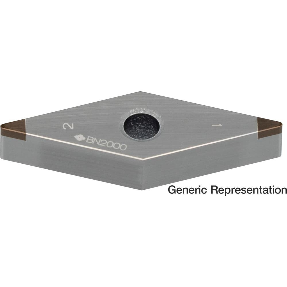 Turning Inserts, Insert Style: VNGA , Insert Size Code: 332 , Insert Shape: Diamond , Corner Radius (mm): 0.80 , Insert Material: Cubic Boron Nitride (CBN)  MPN:16V9WJJ