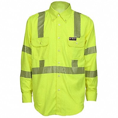 FR L Sleeve Shirt Fl Lime 4XL Regular MPN:SBS1027X4