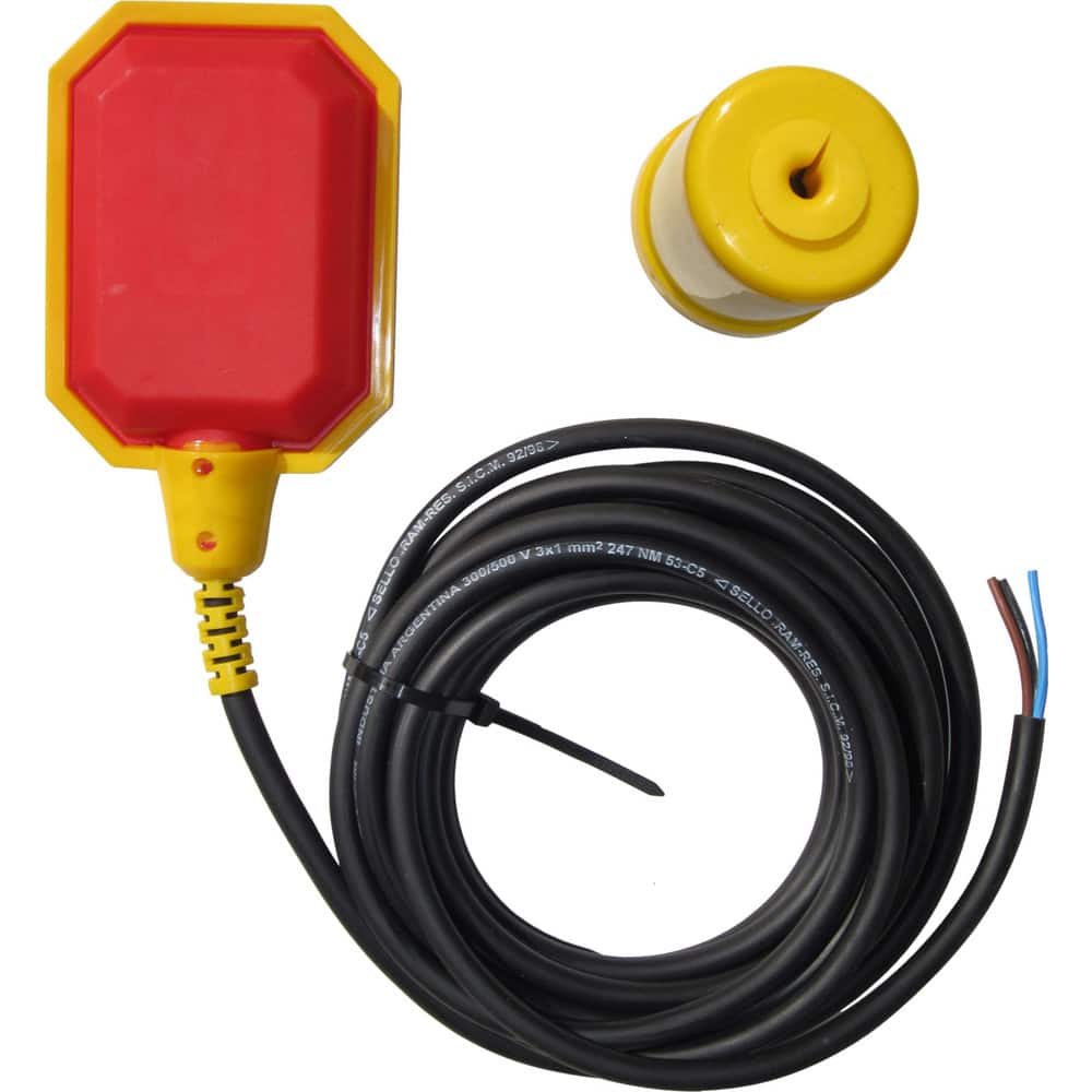 Float Switches, Pump Type: Float Switch, For Use With: Sump/Grinder Pumps, Float Style: Weighted Control Float Switch, Voltage (AC): 3.3V DC, 120V AC, 220V AC MPN:SA-2359-5-RAW